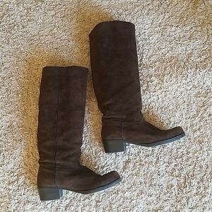Dark brown knee high boots sz 9.5